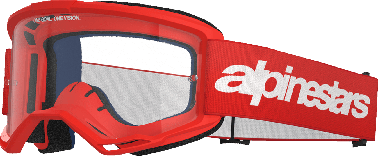 Alpinestars GOGGLES Vision 3 Wordmark Red Clear Lens - 5103325 - 3067 - Moto - House MX