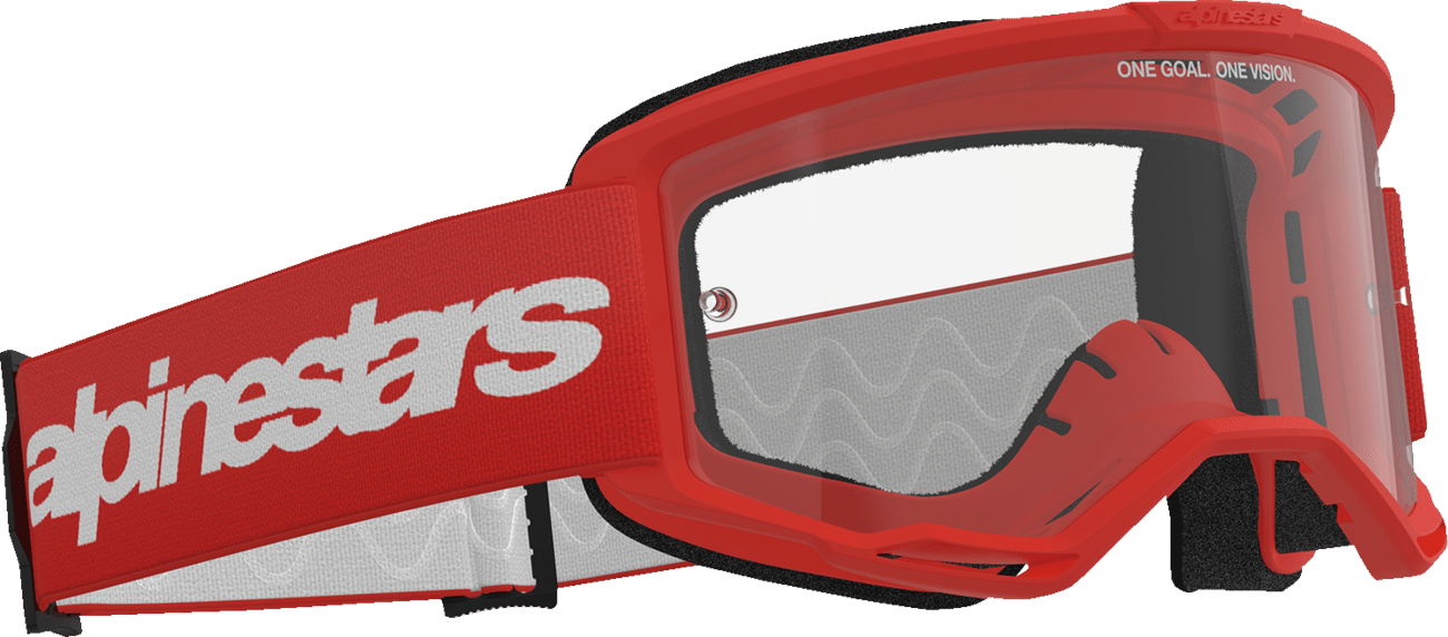 Alpinestars GOGGLES Vision 3 Wordmark Red Clear Lens - 5103325 - 3067 - Moto - House MX