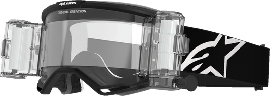 Alpinestars GOGGLES Vision 5 Roll - Off Goggle with Clear Lens and Anti - Fog Coating - Black - 5102825 - 1529 - Moto - House MX