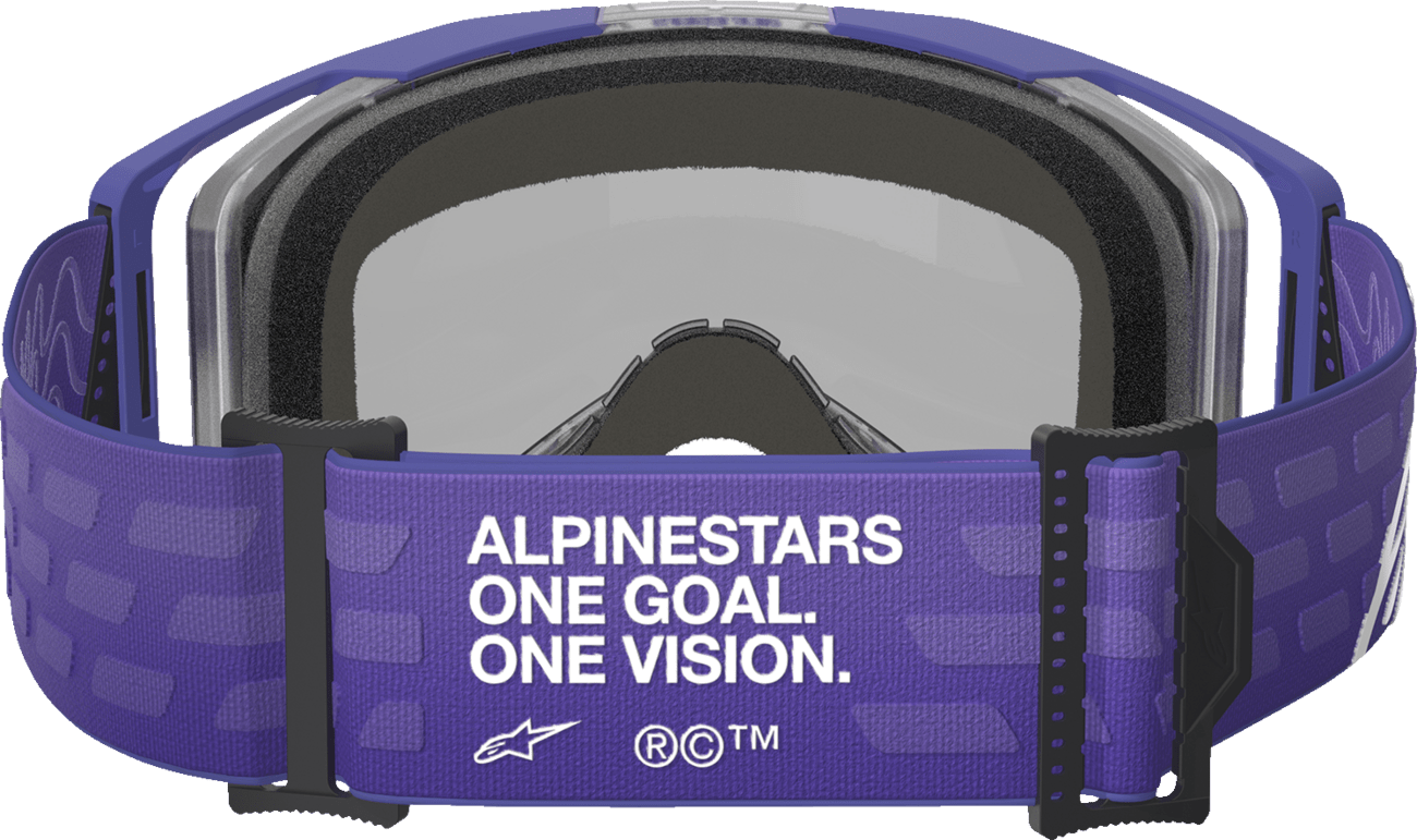 Alpinestars GOGGLES Vision 8 Goggle * Purple Frame with Blue Mirror Lens - 5101625 - 3116 - Moto - House MX