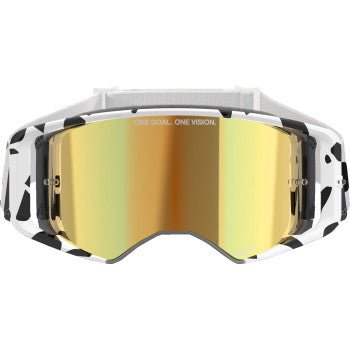 Alpinestars Supertech Corp ABS Vision Goggle White/Gold - Gold Mirror Lens, 5100325 - 2044 - Moto - House MX