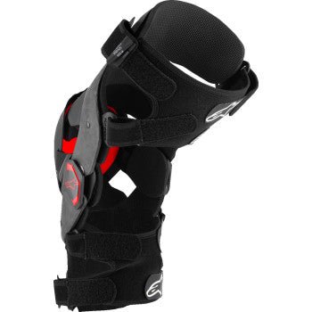 Alpinestars Supertech RK - 10 Plasma Knee Braces - Black/Red - Carbon Fiber - MX Motocross - Moto - House MX