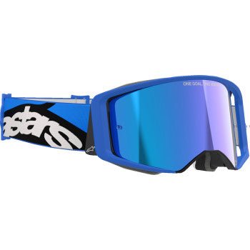 Alpinestars Supertech Stream ABS Vision Goggle Blue - Blue Mirror Lens, 5100625 - 7271 - Moto - House MX