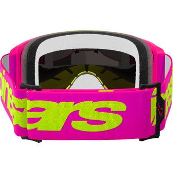 Alpinestars Vision 5 Wordmark Goggle - Pink/Yellow Fluo - Red Mirror Lens, 5102425 - 3085 - Moto - House MX