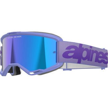 Alpinestars Vision 5 Wordmark Goggle - Purple - Blue Mirror Lens, 5102425 - 3116 - Moto - House MX