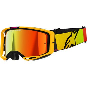 Alpinestars Vision 8 Goggles - Yellow/Pink - Red Mirror Lens, 5101625 - 5023 - Moto - House MX