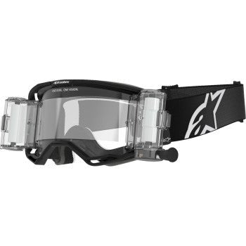 Alpinestars Vision 8 Roll - Off Corp Goggles - Black/Clear Lens, 5101125 - 1529 - Moto - House MX