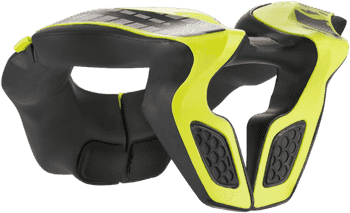 Alpinestars Youth Neck Support - Black/Yellow Fluo - One Size - Moto - House MX