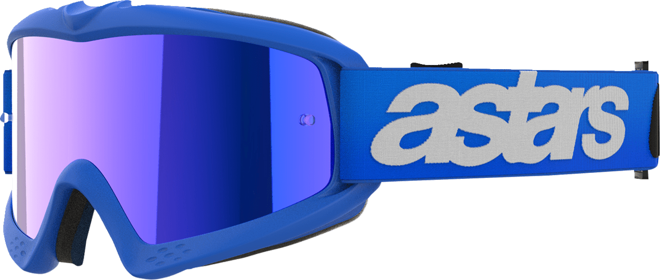 Alpinestars Youth Vision Goggle Blaze Blue Mirror Lens - 5140425 - 7271 - Moto - House MX