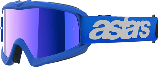 Alpinestars Youth Vision Goggle Blaze Blue Mirror Lens - 5140425 - 7271 - Moto - House MX