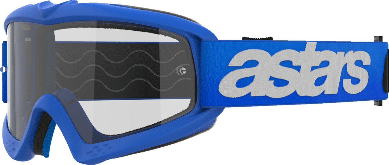 Alpinestars Youth Vision Goggle Blaze Blue with Clear Lens - 5140325 - 7189 - Moto - House MX