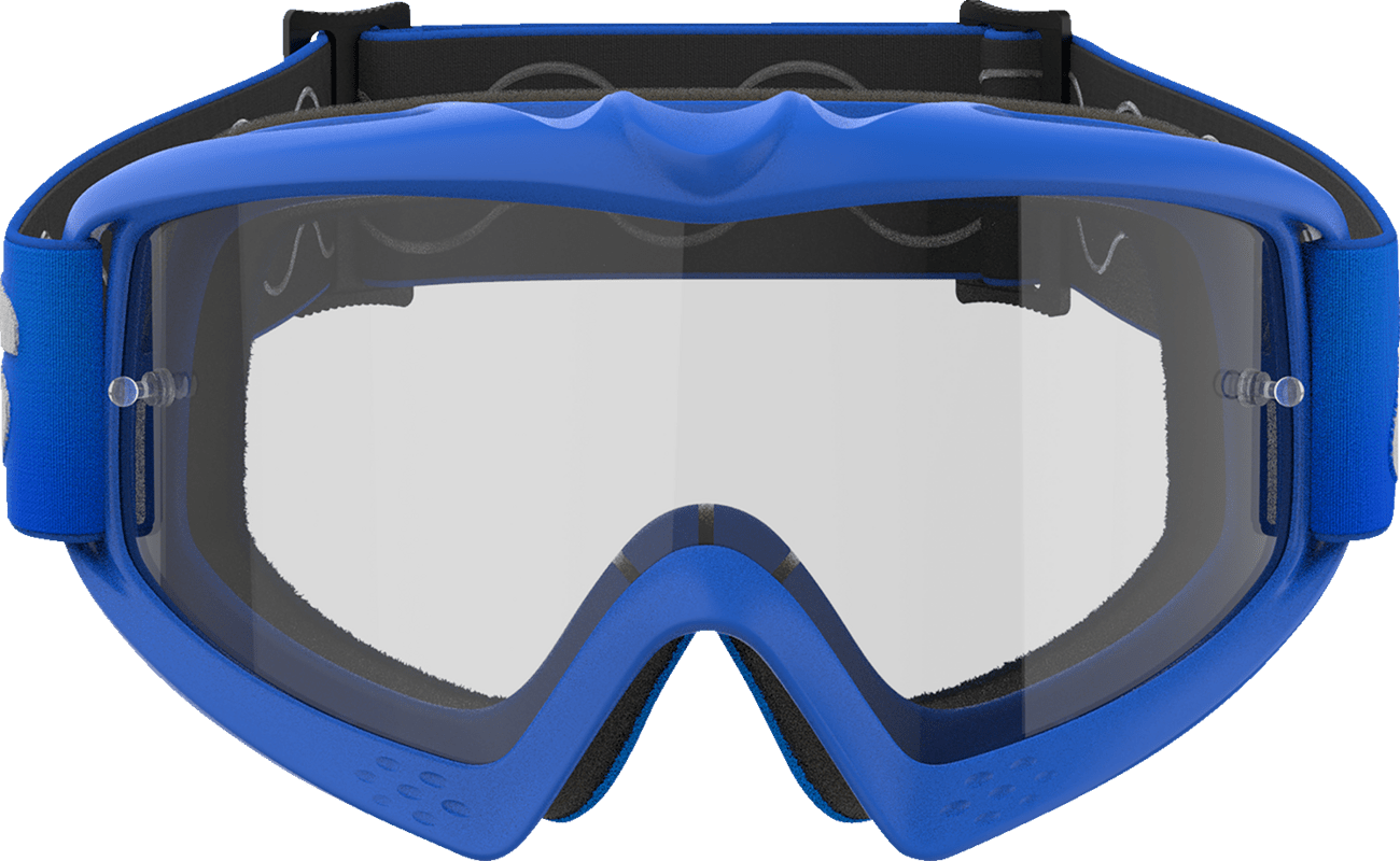 Alpinestars Youth Vision Goggle Blaze Blue with Clear Lens - 5140325 - 7189 - Moto - House MX