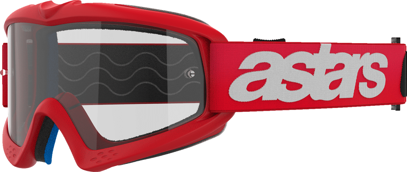 Alpinestars Youth Vision Goggle - Blaze Red with Clear Lens - 5140325 - 3067 - Moto - House MX