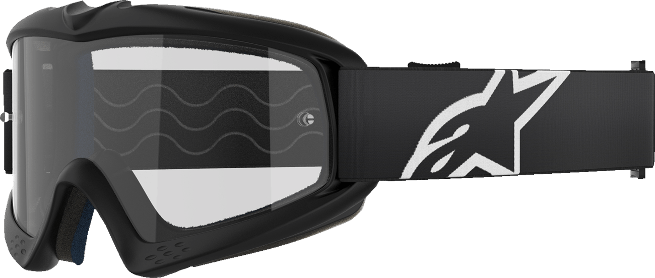 Alpinestars Youth Vision Goggle with Clear Lens - Black Frame - 5140125 - 1425 - Moto - House MX