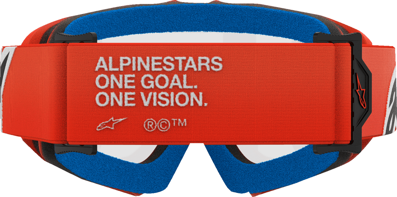 Alpinestars Youth Vision Goggle with Clear Lens - Orange Frame - 5140125 - 430 - Moto - House MX