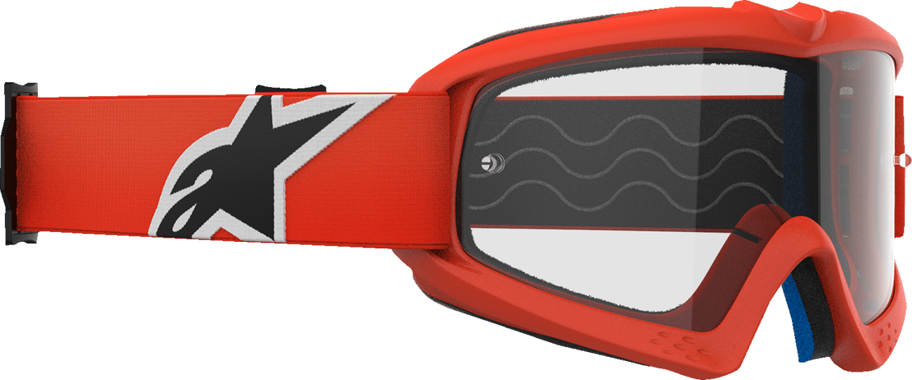 Alpinestars Youth Vision Goggle with Clear Lens - Orange Frame - 5140125 - 430 - Moto - House MX