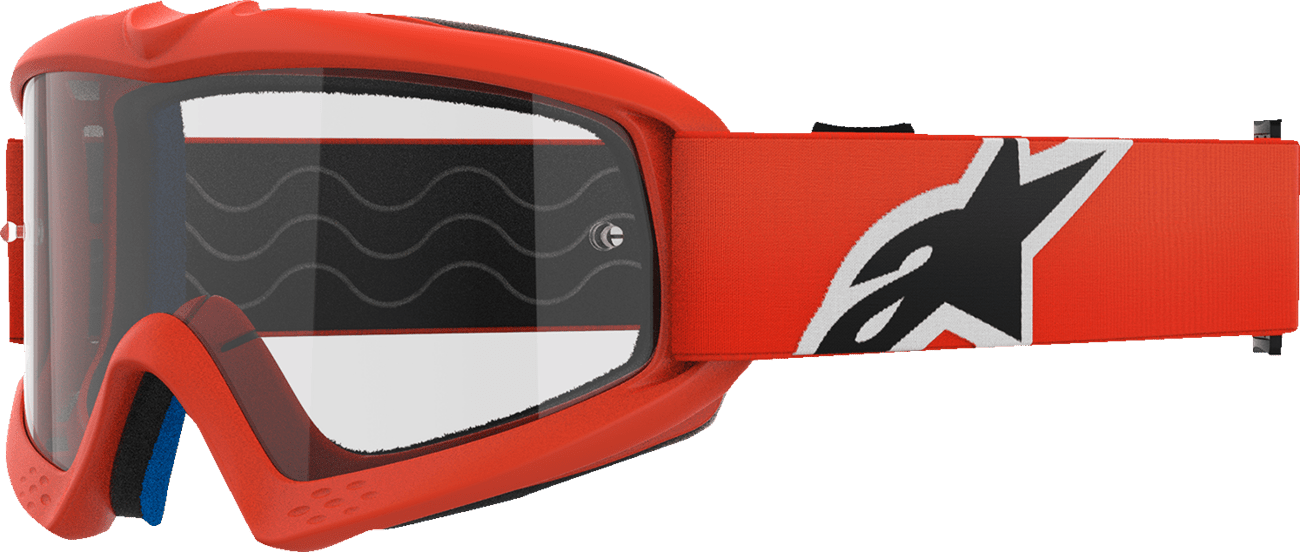 Alpinestars Youth Vision Goggle with Clear Lens - Orange Frame - 5140125 - 430 - Moto - House MX