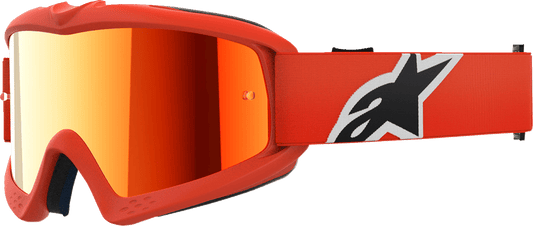 Alpinestars Youth Vision Goggle with Orange Frame and Red Mirror Lens - 5140225 - 480 - Moto - House MX