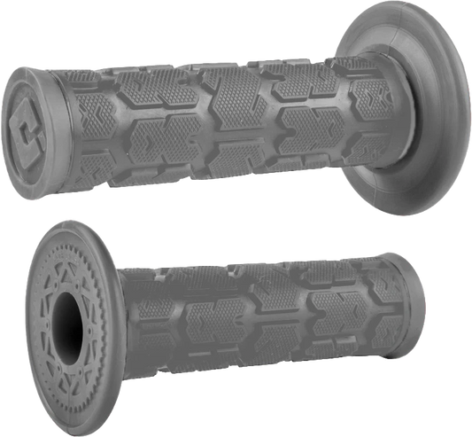 ODI 0630-3570 Rogue Universal Lock-On Grips Graphite Silver Fitment for Stark Surron Rawrr Talaria E-Moto Dirt Bikes - Moto-House MX