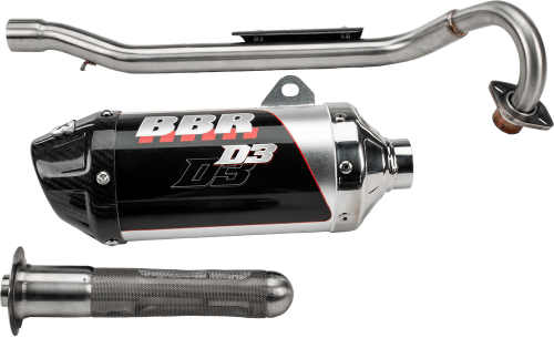 BBR D3 Exhaust Stainless Steel Full Systems - 240 - HCF - 1231 - 2019 - 2022 Honda CRF125F - Moto - House MX