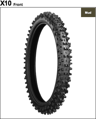 Bidgestone BattleCross X10 Motocross Mud/Sand Tire - Moto - House MX