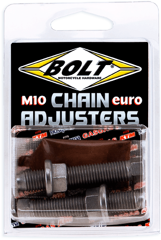 BOLT Euro Style M10 Chain Adjusters for Gas, Husqvarna, KTM - Model CH - EURO - Moto - House MX