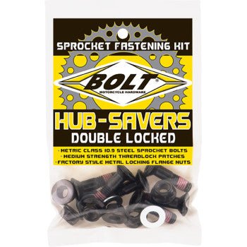 Bolt Motorcycle Hardware - Sprocket Bolts sold in 6 Pack - Black or Silver - Moto - House MX
