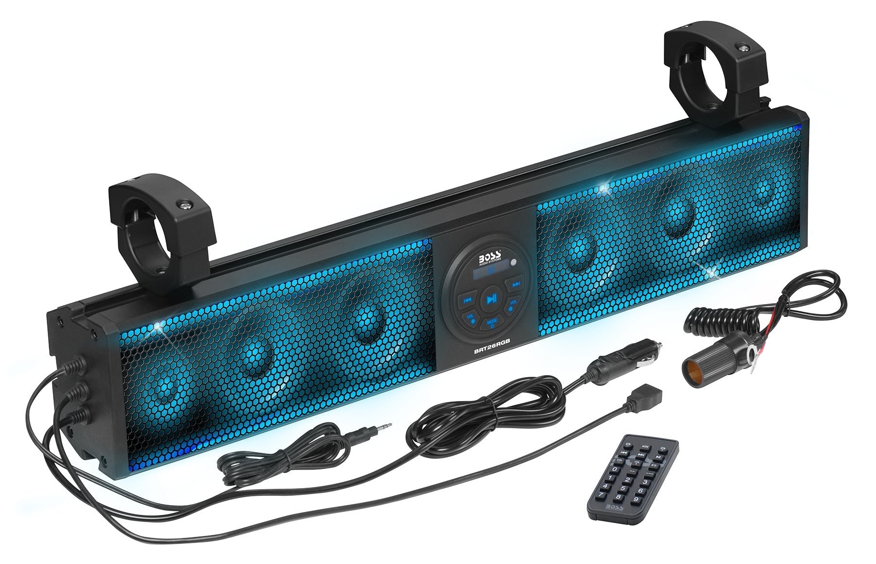 BOSS AUDIO 26 - Inch Riot Sound Bar with RGB Lighting and Bluetooth - BRT26RGB - Moto - House MX