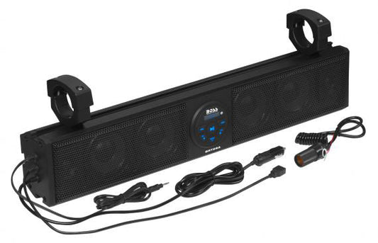 BOSS Audio 26" Riot Sound Bar BRT26A with Bluetooth, Weatherproof IPX5 Rated Speakers and LED Lights - Moto - House MX