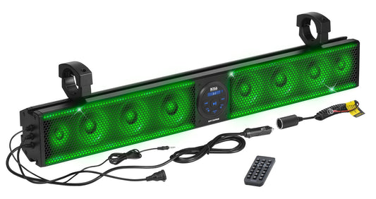 BOSS AUDIO 36 - Inch Riot Sound Bar with RGB LEDs and 8 Speakers - BRT36RGB - Moto - House MX