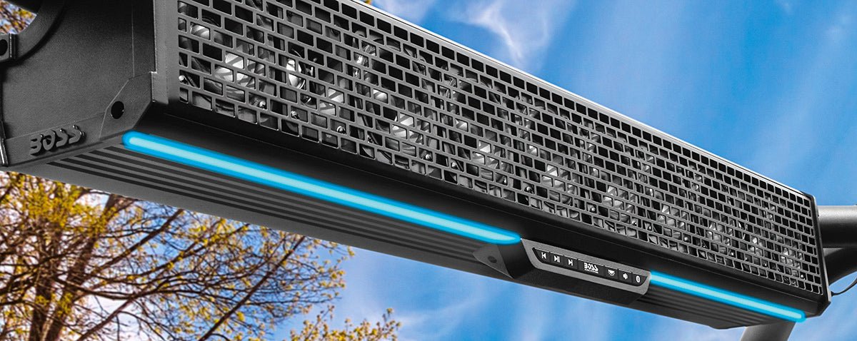BOSS AUDIO BRT34A Amplified Sound Bar with RGB Lighting and Bluetooth for ATV/UTV - Moto - House MX
