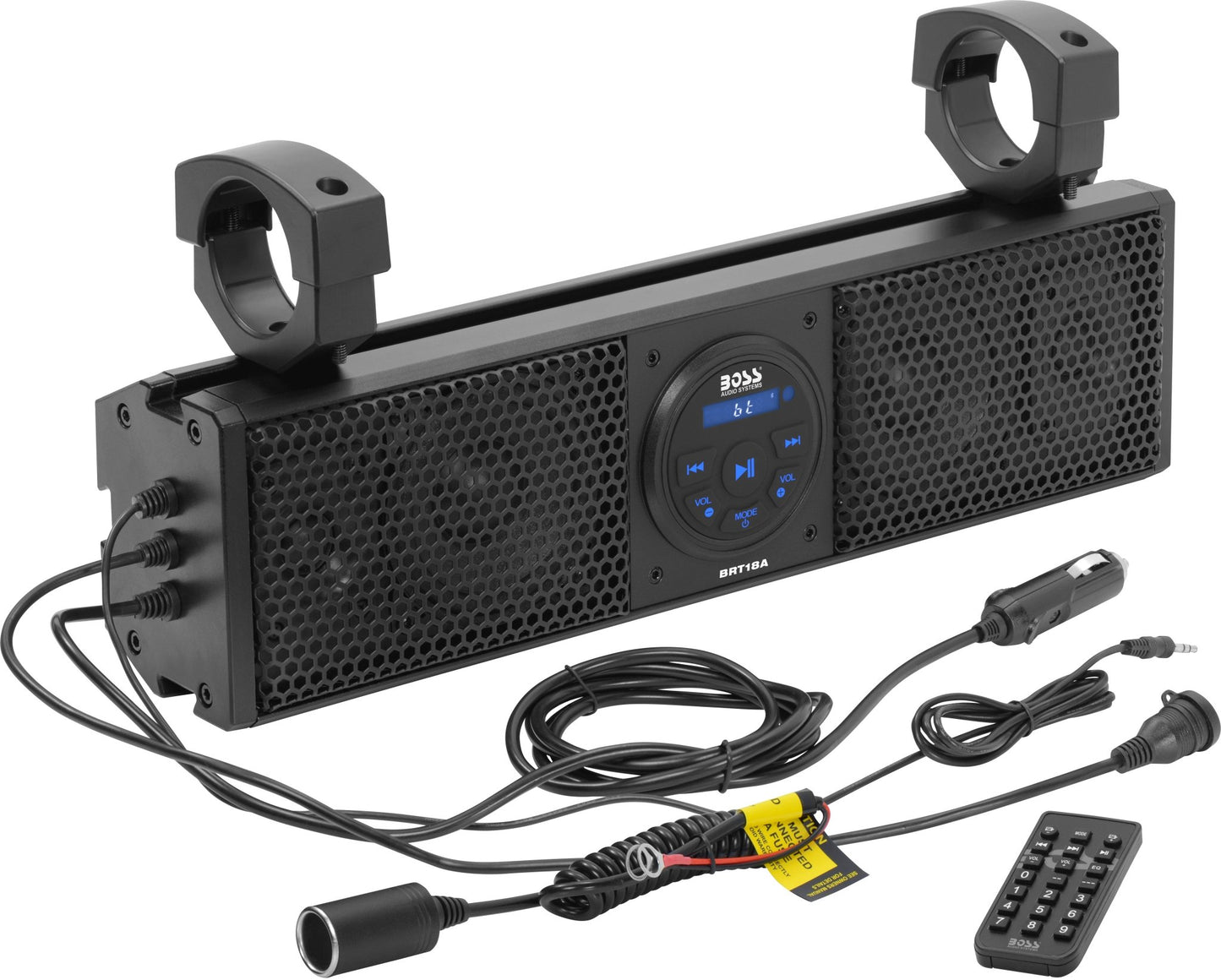 BOSS AUDIO Plug N Play 18 - Inch Sound Bar with 4 Speakers and Bluetooth - BRT18A - Moto - House MX