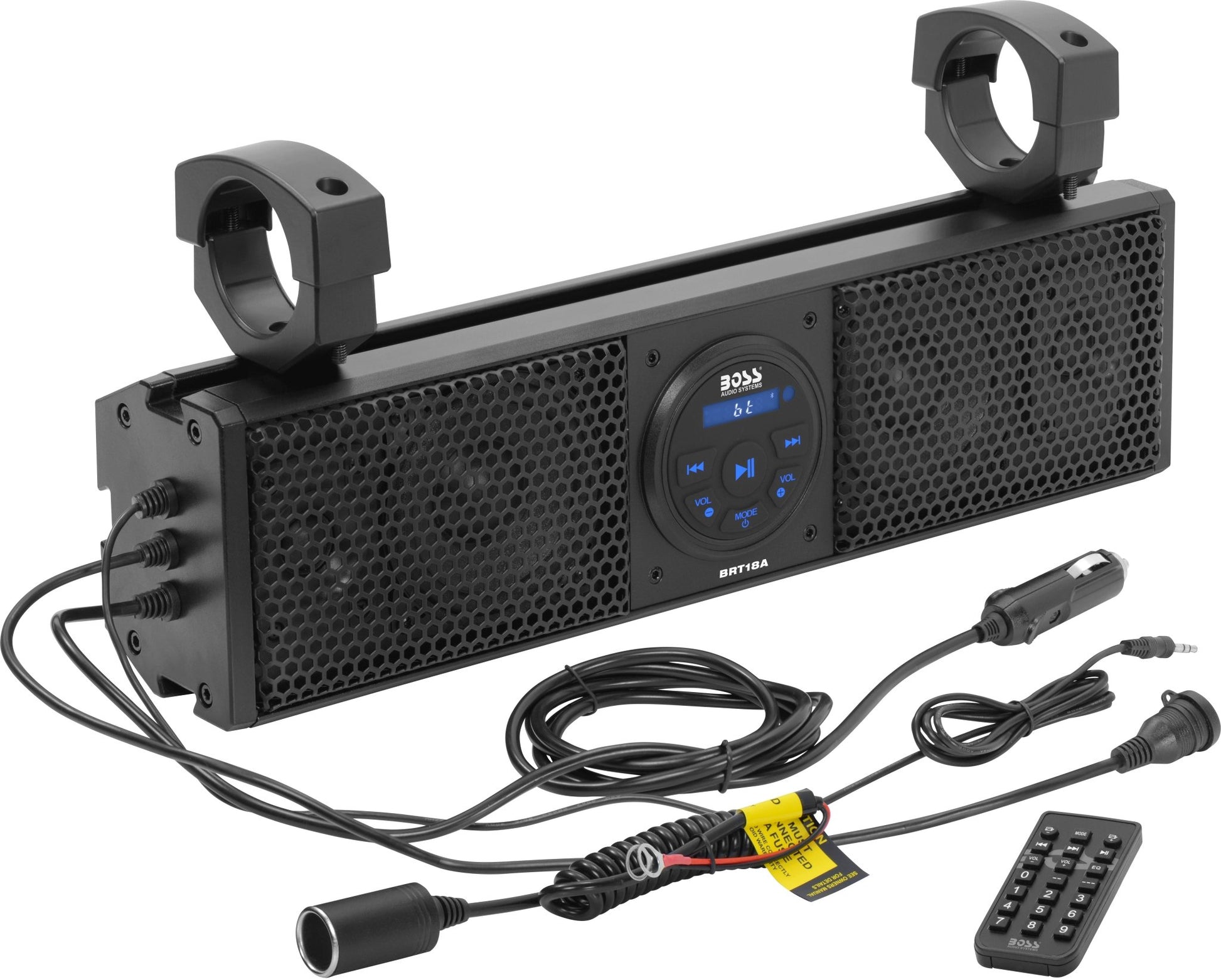 BOSS AUDIO Plug N Play 18 - Inch Sound Bar with 4 Speakers and Bluetooth - BRT18A - Moto - House MX