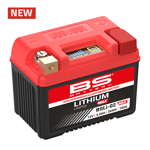 BS Battery Lithium Battery - BSLi - 02 - Beta 125 RR, 250 RR, 450 RR, 400 RR, and 520 RR - Moto - House MX