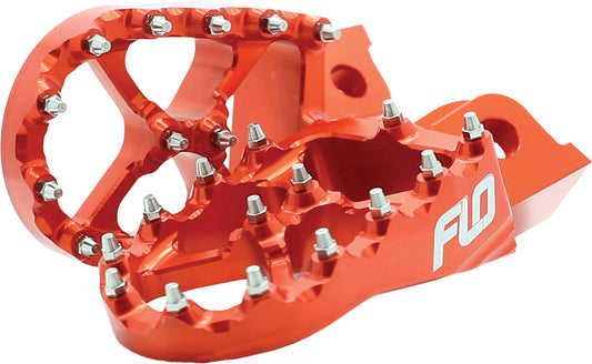 FLO MOTORSPORTS FPEG-795-4ORG 2023 Husqvarna KTM Pro Series Foot Pegs Orange