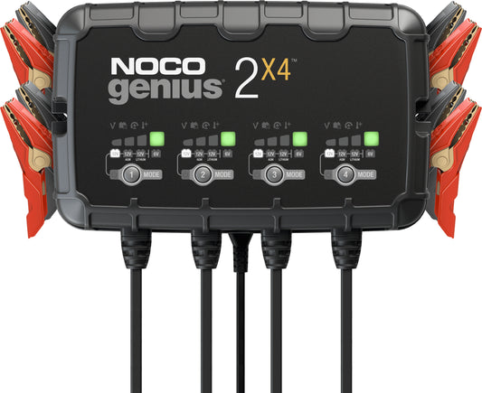 NOCO GENIUS NOCO GENIUS - 4 Bank 2x4 Charger - GENIUS2X4 - Fits Most Lead Acid and Lithium-Ion Batteries GENIUS2X4
