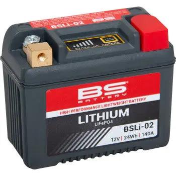 BS Battery Lithium Battery - BSLi-02 - Beta 125 RR, 250 RR, 450 RR, 400 RR, and 520 RR | Moto-House MX 