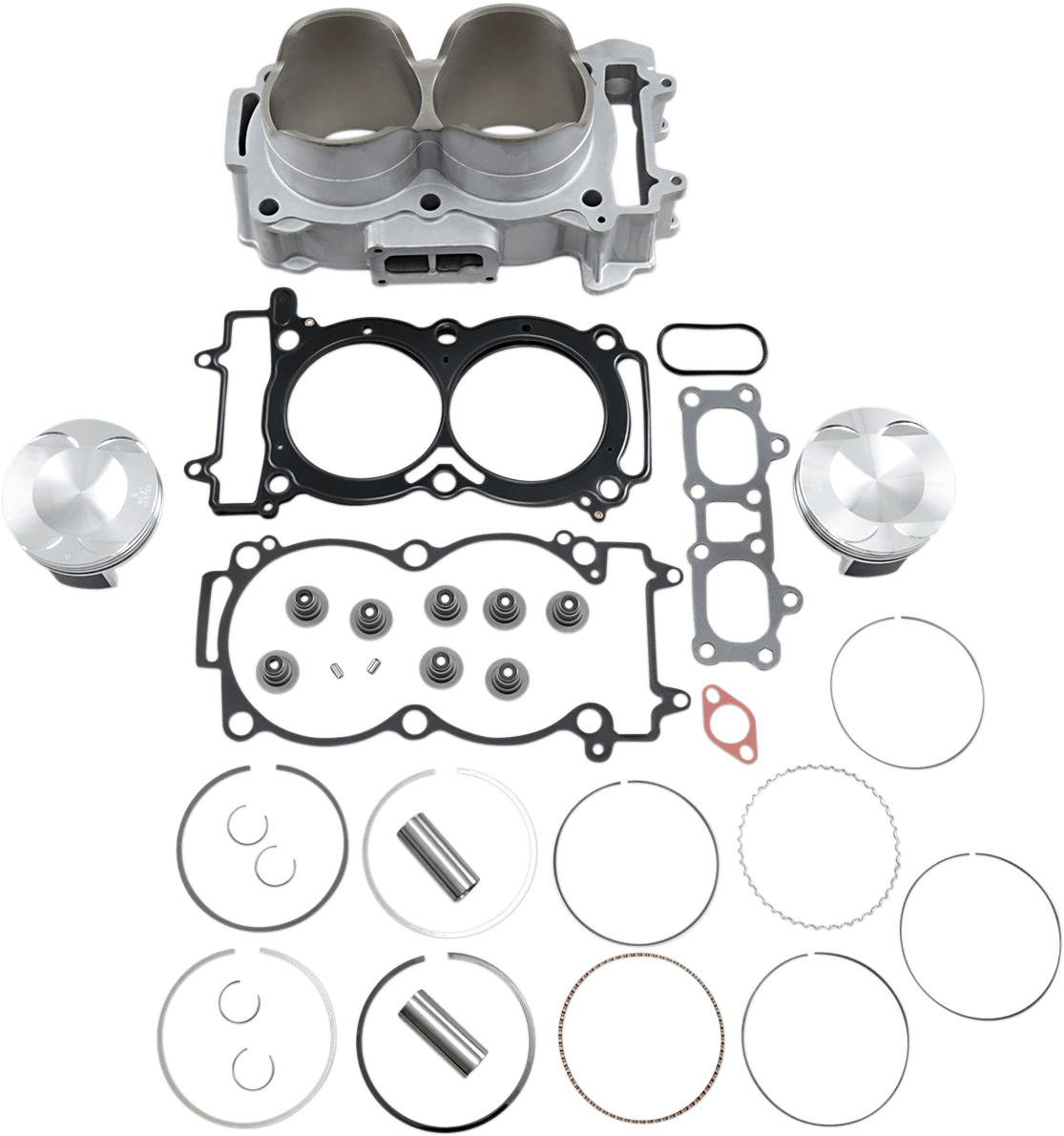 CYLINDER WORKS - CW60007K02 - 1 - 93mm Cylinder Kit w/ Piston & Gaskets for Polaris RZR Ranger 900 - Moto - House MX