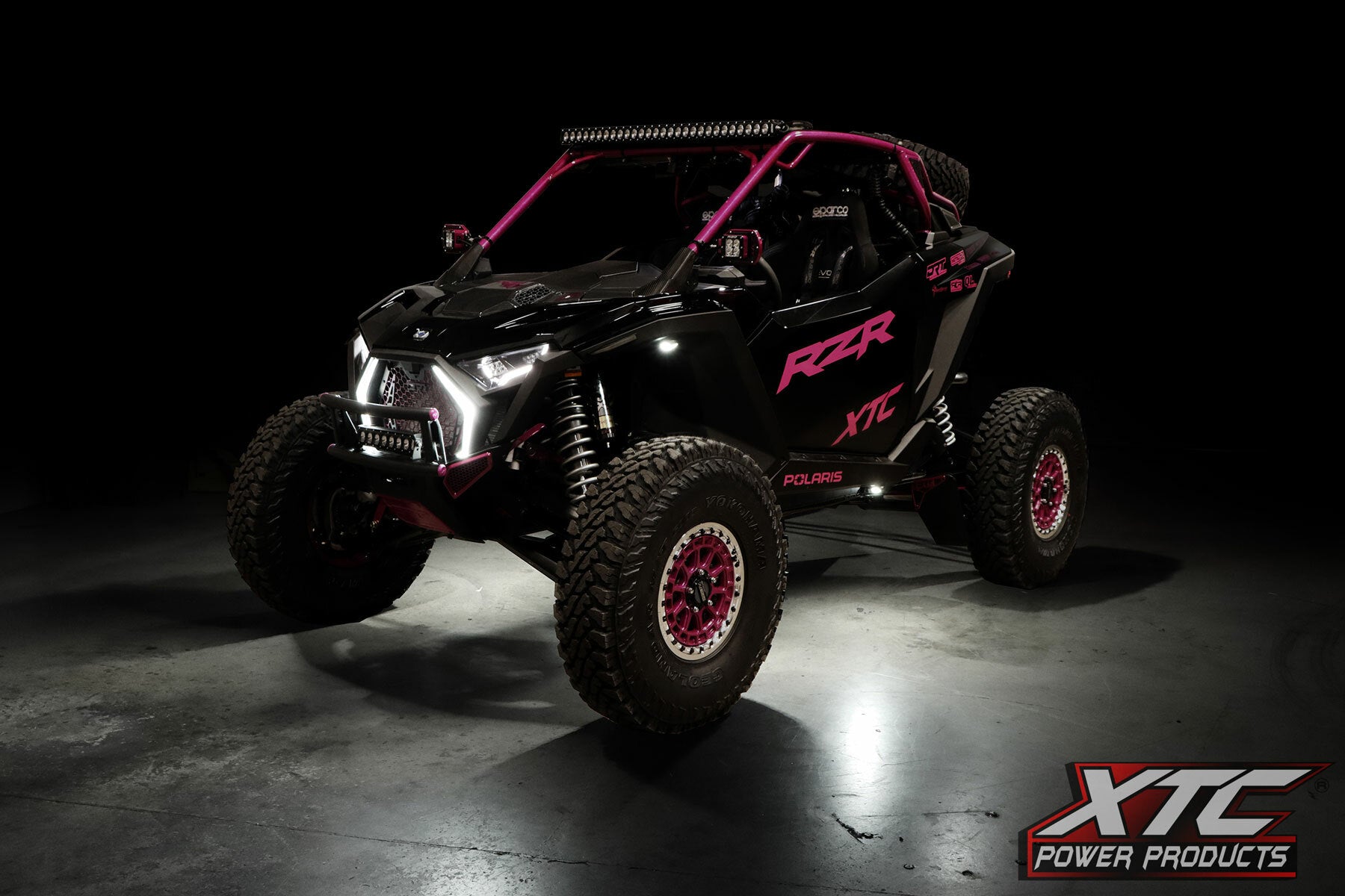 XTC Power Products XLITE-8PODS-RGBW 2020+ UTV Rock Light Kit RGB White