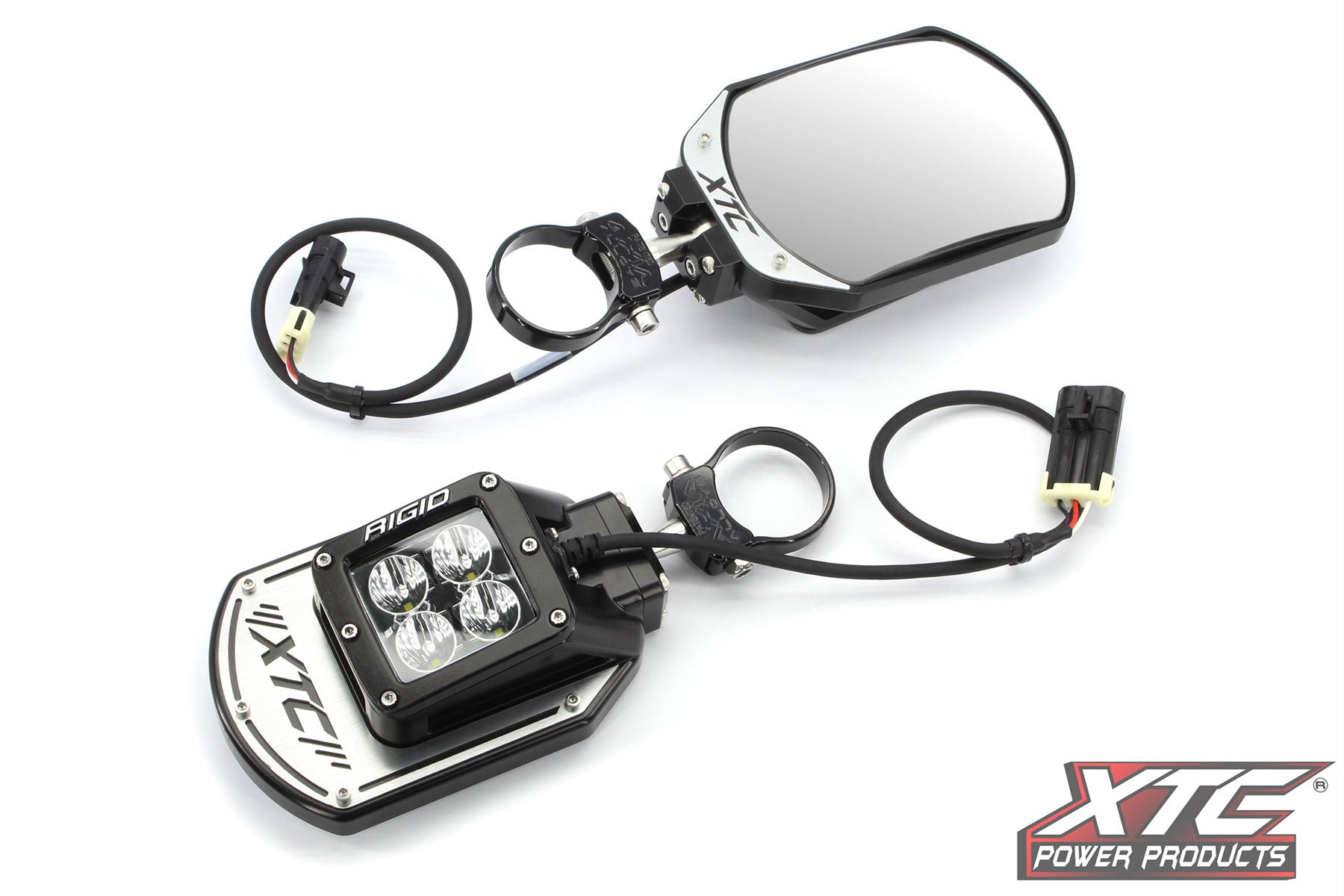 XTC Power Products SIX12-A-200 2020s Offroad Side Mirrors with Rigid Lights