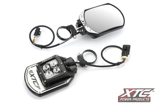 XTC Power Products SIX12-A-200 2020s Offroad Side Mirrors with Rigid Lights