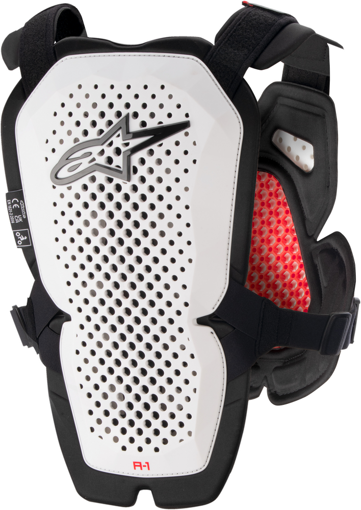 Alpinestars A-1 Pro Chest Guard - Anthracite/Black/Red or White/Black/Red - Lightweight Men’s Adult Chest Protection