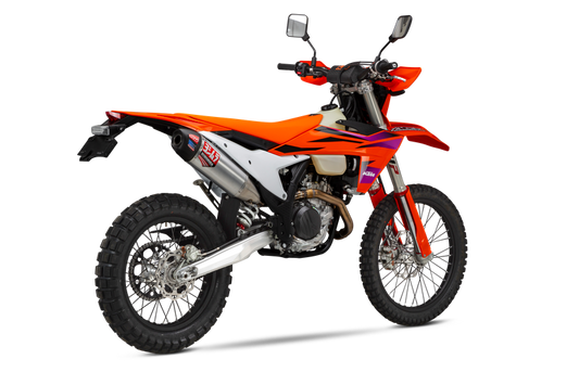 Yoshimura 265022S320 RS-12 Stainless Slip-On Exhaust with Aluminum Muffler for 2024 KTM 500 EXC-F - Moto-House MX