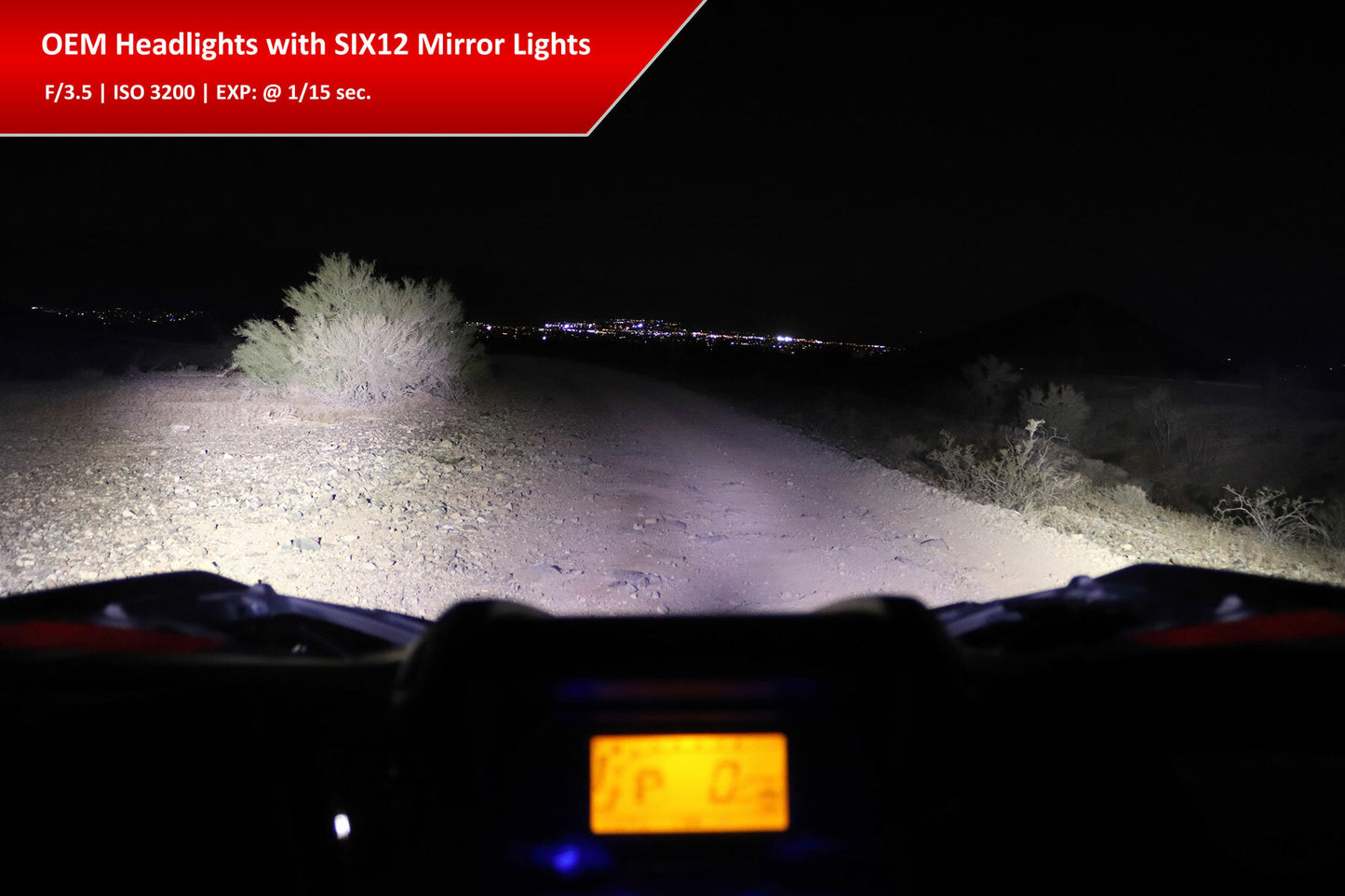 XTC Power Products SIX12-A-200 2020s Offroad Side Mirrors with Rigid Lights