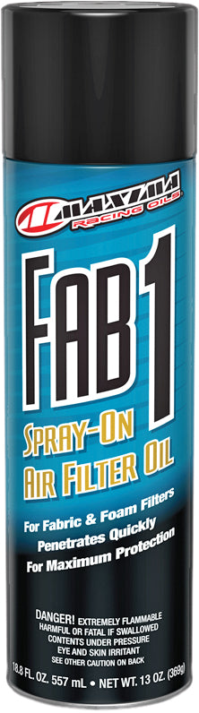 MAXIMA 61920 2020s Fab 1 Spray On Air Filter Oil 13oz