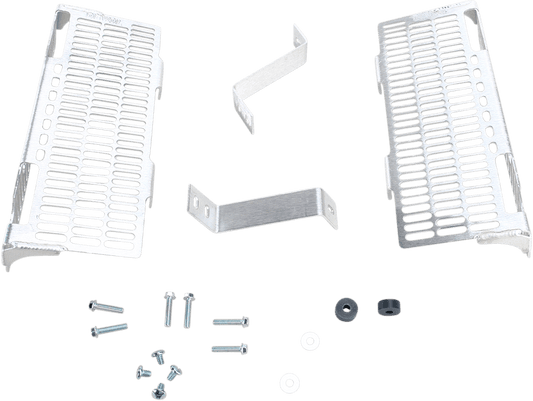 DEVOL Brushed Aluminum Radiator Guard for Suzuki 0101 - 4301 - Moto - House MX