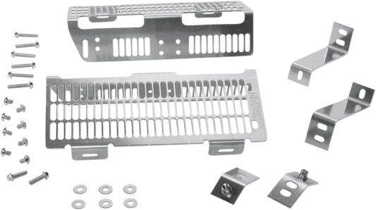 DEVOL Brushed Aluminum Radiator Guard for Yamaha 0101 - 5403 - Moto - House MX