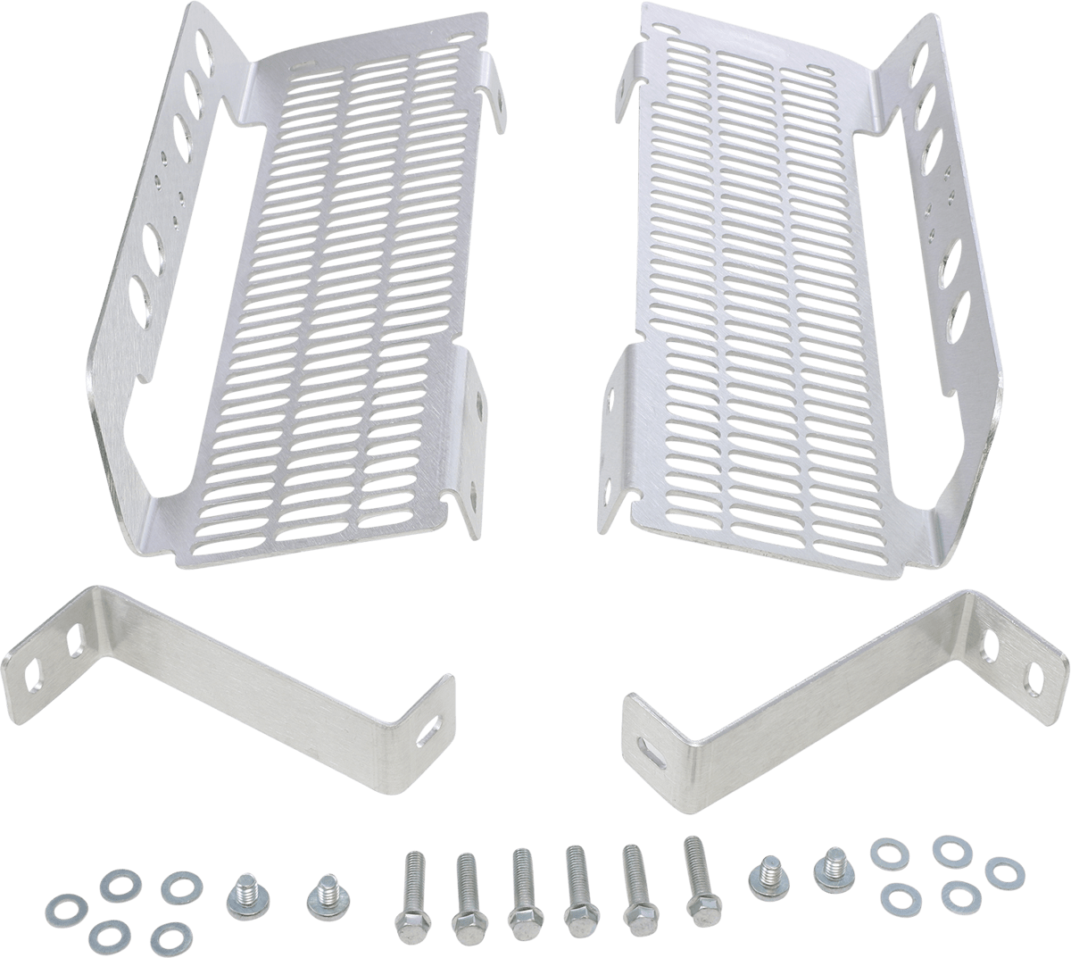 DEVOL Radiator Guards for Honda 0101 - 1105 - Brushed Aluminum - Moto - House MX