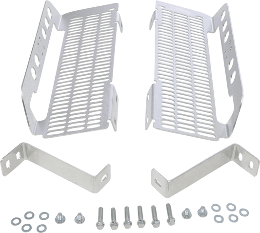 DEVOL Radiator Guards for Honda 0101 - 1105 - Brushed Aluminum - Moto - House MX