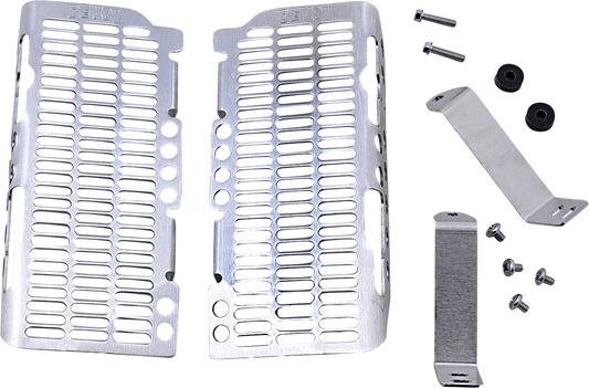 DEVOL Radiator Guards for Honda 0101 - 1201 - Brushed Aluminum - Moto - House MX